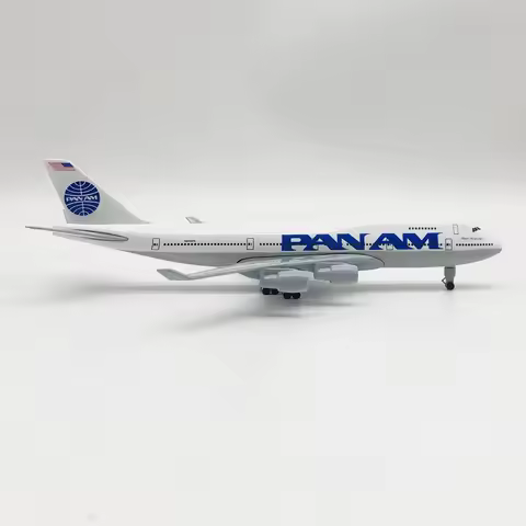 Scale Model Airplane 20cm for Pan Am 747 Airplane Model Pan Am World Airline Airplane Model Boeing 7