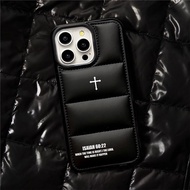 Cross Down jacket phone cases for iphone 16 15 Pro Max 14 Pro Max i14 14plus 13 Pro Max i13 13pro i1