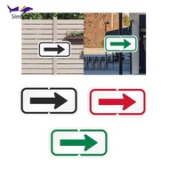 [Simhoa] Reflective Sign Outdoor Street Sign Arrow Symbol Sign Symmetrical Arrow Sign