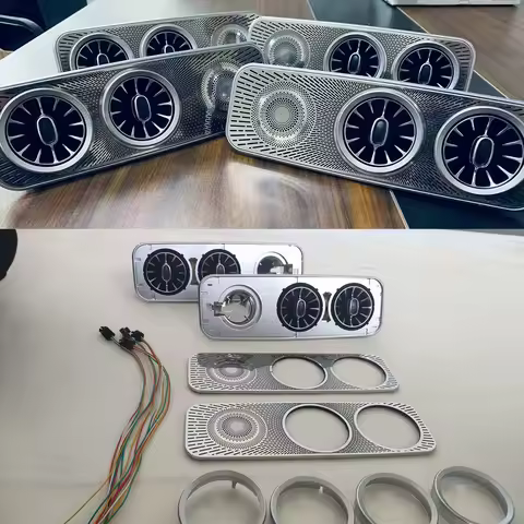 Interior Roof LED Air Conditioning Turbo Vent AC Outlet Trim For Mercedes Benz V Class EQV Vito Vian