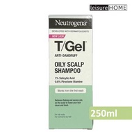 Neutrogena - T/GEL 油性頭皮去屑洗髮水 250ml (GN) (新舊包裝隨機發貨) [平行進口]