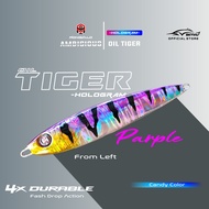 Unpan MONGKALO AMBISIOUS Hologram Minyak Tiger 20 Gram Umpan Jig Pancing Laut 20g Ultralight Killer