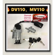 DEMAK DV110 MAIN SWITCH SET (ST) // DV110 MV110 DV MV 110 MAIN SWITCH IGNITION SUIS LOCK KEY SET RUM