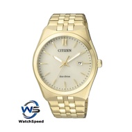 Citizen Eco-Drive BM7332-61P BM7332-61 Gold Tone Analog Date Men's Watch