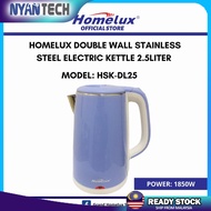 HOMELUX ELECTRIC COOD TOUCH KETTLE STAINLESS STEEL ELECTRIC JUG KETTLE 2.5L (HSK-DL25)