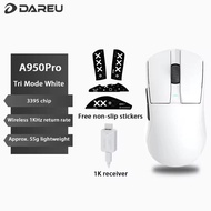 Dareu-A950PRO 4K Wireless Mouse Device with PAW3395 Sensor Three Modes low latency FPS fast Charging