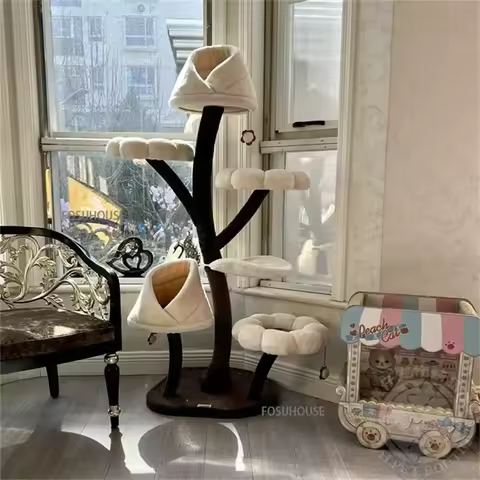 Pet Supplies Furniture Iron Art Bent Pole Tree Trunk Cat Climbing Frame For Household Creative Pet T