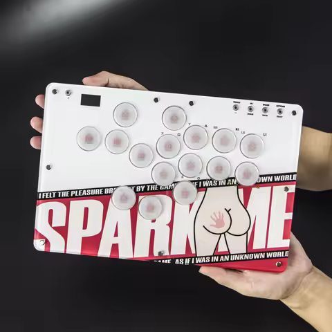 REMANK Hitbox Arcade Hitbox Controller for PS5/PS4/PC/Steam Fightstick Joystick Keyboard Compatible 