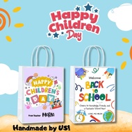 SG Seller| Personalized Children's- Teacher's Day Party Goodie Papper Bag bags | Goodies Bag | Custo