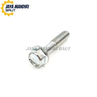 M8 X 35 Cap Bolt Key 12 Threads 12 Cap Bolt 8x35 White Length 35mm Skru M8 Skru Besi