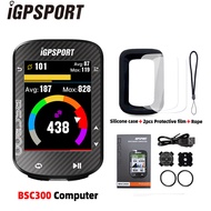 FGTRE IGPSPORT เซ็นเซอร์วัดความเร็วนำทางมาตรวัดระยะจักรยานไร้สายคอมพิวเตอร์ BSC300จักรยาน GPS กันน้ำ