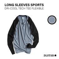 DLSTAR Long Sleeves Sports Dri-Cool Tech Tee
