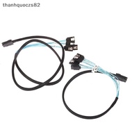 T & O mini-SAS SFF-8087 to 4 SATA Cable 12gbps 1/0.5m-hard drive data