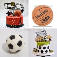 Basketball Ball Topper Football Birthday Cake Decoration Cake Decoration Unique Cute Boys Toys Squishy Soccer Football Basketball Sport Sport
