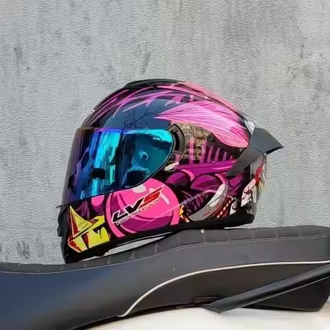 four seasons Motorcycle Helmet four seasons LVS Professional racing dual lens safety helmet motorcyc