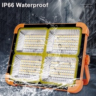 288 LED 8000W Portable LED Work Light USB Rechargeable Solar Work Lights COB Floodlight Magnetic Lan