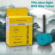 GUSTAVO MTB Bike TPU Inner Tube ,Ultralight Mountain Bicycle Tire Tubes, 26 27.5 29 X 1.95-2.8 , Pre