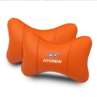 Breathable Leather Headrest Neck Pillow Car Head Neck Pillow For Hyundai i30 Creta Tucson ix35 Solar