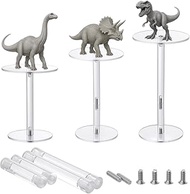 PH PandaHall 3pcs Combat Risers for Flying Miniatures 2.5 inch 3 inch Clear Round Acrylic Display St