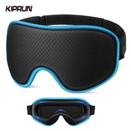KIPRUN 3D Memory Sleep Eye Mask, 100% Blackout Sleep Mask for Women Men, 3D Breathable Soft Comforta