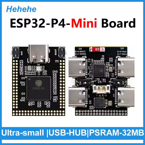 ESP32-P4 Mini Core Development Board C6 N16R32/N32R32 PSRAM 32MB With USB-HUB / CSI Camera Port / MI