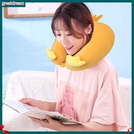 greatdream|  Cartoon U-shaped Pillow Children Travel Pillow Comfort U-shape Memory Foam Neck Pillow for Travel and Office Support Lightweight Ergonomic Design for Kids and Adults