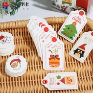 CHINK 100PCS Gift Cards DIY Crafts Gift Wrapping Santa Claus Wedding Supplies Christmas Tags