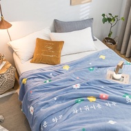 Blanket Coral Fleece Milk Fiber All-Season Warm Sofa Cover Flannel Bed Single Office Nap Blanket