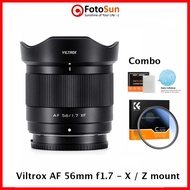 Viltrox AF 56mm f1.7 Bokeh lens for Nikon Z, Fujifilm X mount