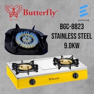 BUTTERFLY BGC-8823 Double Gas Cooker / Gas Stove / Dapur Gas 2 Mata Api Besar BGC-8823