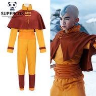 Avatar The Last Airbender Avatar Aang Cosplay Costume Set for Party Event
