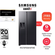 Samsung 617/660L Inverter Smart Side by Side with Family Hub | RS62T5F01B4/ME RS70F65KNFME Fridge Re