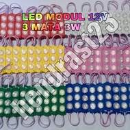 MATA LED MODULE LARGE JUMBO 3-EYED LED/ 12V 3W/ LED MODULE/ 3030 7520 LED/ CAR LED/ SMD 5050 LED/