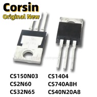 5PCS CS150N03 CS2N60 CS32N65 CS1404 CS740A8H CS40N20A8 TO-220 MOS FET/Field Effect Transistor