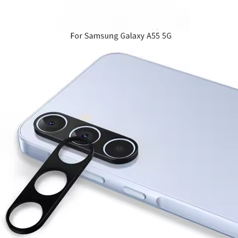 Alloy Camera Protector for Samsung Galaxy A55 5G Metal Back Lens Cover Aluminum Protective Cap for G