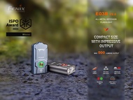Fenix E03R V2 Dual Light Sources Keychain Flashlight [500 Lumens USB-C Rechargeable]