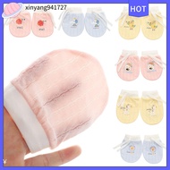 XINYANG941727 Cute Breathable Kids Care Product Baby Anti Scratching Gloves Full Glove Newborn Mittens Protection Face Scratch