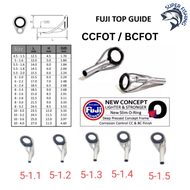 Ring Ujung Pancing Guide Fuji CCFOT BCFOT kepala 5 Cincin UL Top