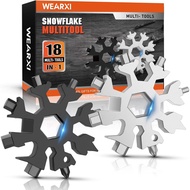 Hadiah Hari Bapa untuk Lelaki, Hadiah untuk Lelaki 18 dalam 1 Snowflake Multitool, Hadiah Hari Lahir