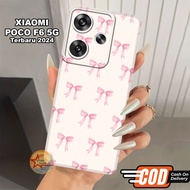 S25-Case Xiaomi Latest F6 5Gpoco 2024-Silicone F6 5Gpoco - flexible rubber material - RIBBON motif