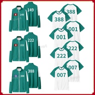 Kids Squid Game Costume Halloween Suit Disguise Horro Calamari Games Cosplay Outfit Number 222 149 3