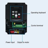 11kw Inverter 220V to 380V Single Phase Input to 3 Phase Output Frequency Converter Adjustable Speed