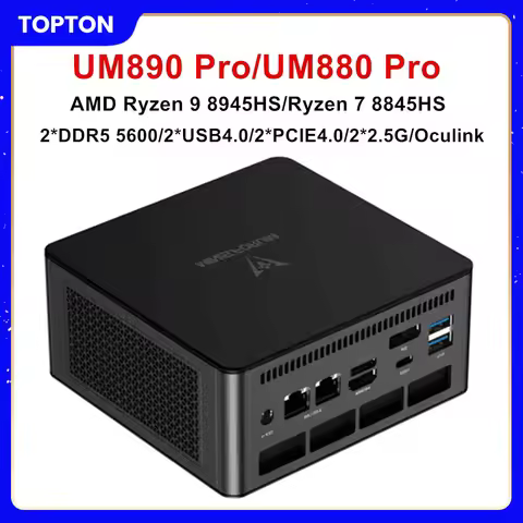 MINISFORUM OCuLink Gaming Mini PC UM890 UM880 Pro AMD Ryzen 9 8945HS R7 8845HS 2*USB4 2*DDR5 2*PCIE4
