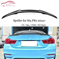 F82 Carbon Fiber Material Rear Trunk Spoiler For BMW M4 F82 Coupe CS / M4 / PSM / RT Style Car Rear 