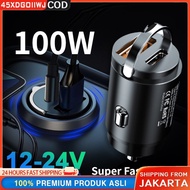 QC3.0 100W PD Mini USB Car Mobile Phone Fast Charger 5 Port/Car Charger Charger 150W Car Charger Fas