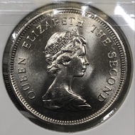 5a.1香港貳圓 1980年  [細冠小一元]【全新UNC未使用--靚品/超強車輪轉光】【英女王 伊利沙伯二世】 香港舊版錢幣・硬幣 $95 (5a.1)