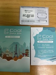 歐洲五日數據卡（ 4G ）