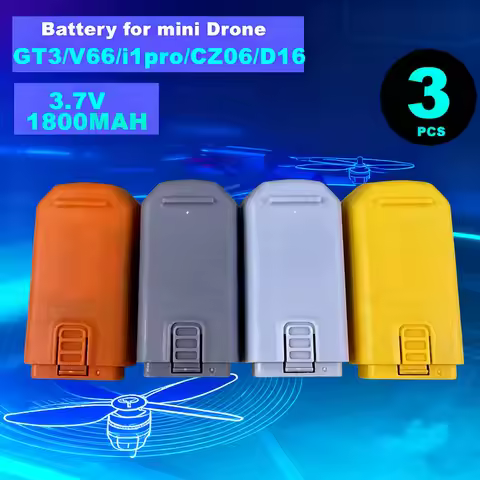 3PCS For D16 MINI Drone ﻿Battery 3.7V 1800mAh For GT3 V66 CZ06 i1PRO Quadcopter Battery