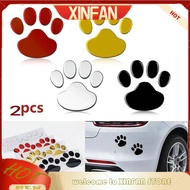 XINFAN [CCWOLF]  2 Pcs Footprint Sticker Car Sticker Car Sticker Paw 3D Animal Bear Puppy Footprint