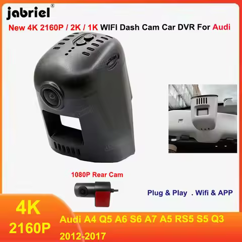 For Audi A4 Q5 A6 S6 A7 A5 RS5 S5 Q3 2012 2013 2014 2015 2016 2017 4K 2160P 2K Wifi Car DVR Plug and